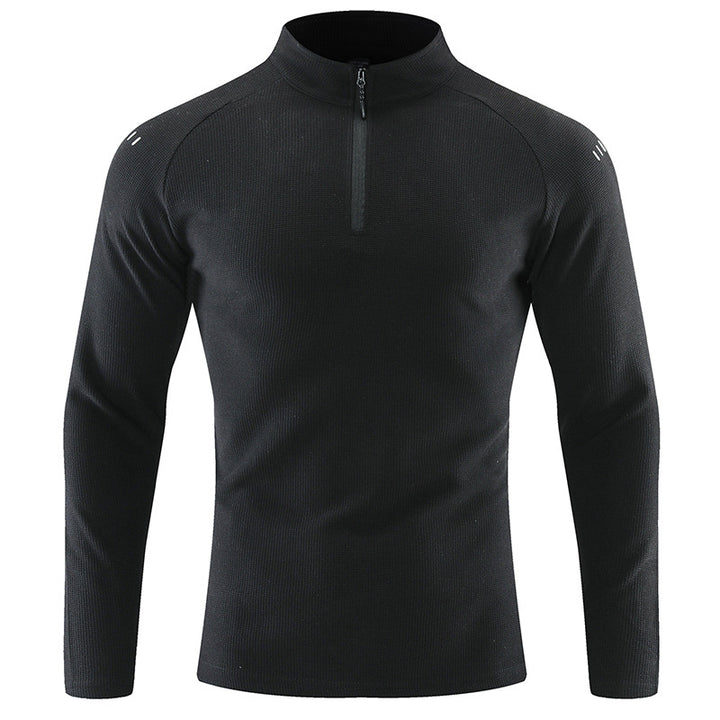 Men's functional sweater with short zipper Lisslune