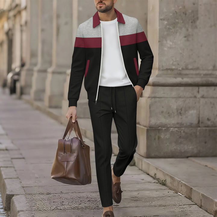Men's sporty tracksuit set with breathable material and functional pockets Lisslune