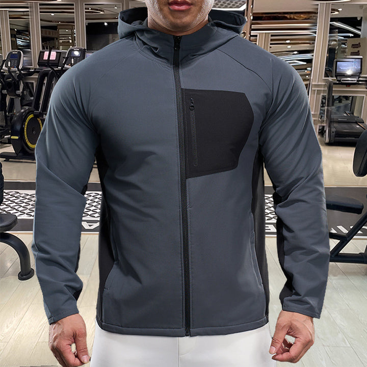 Men's breathable sports jacket with practical zip pockets Lisslune