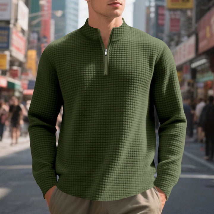 Men's functional sweater with stand-up collar Lisslune