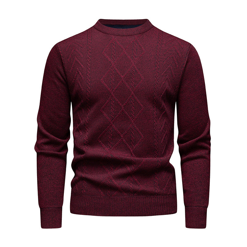 Men's Sweater with Intricate Cable Pattern Lisslune