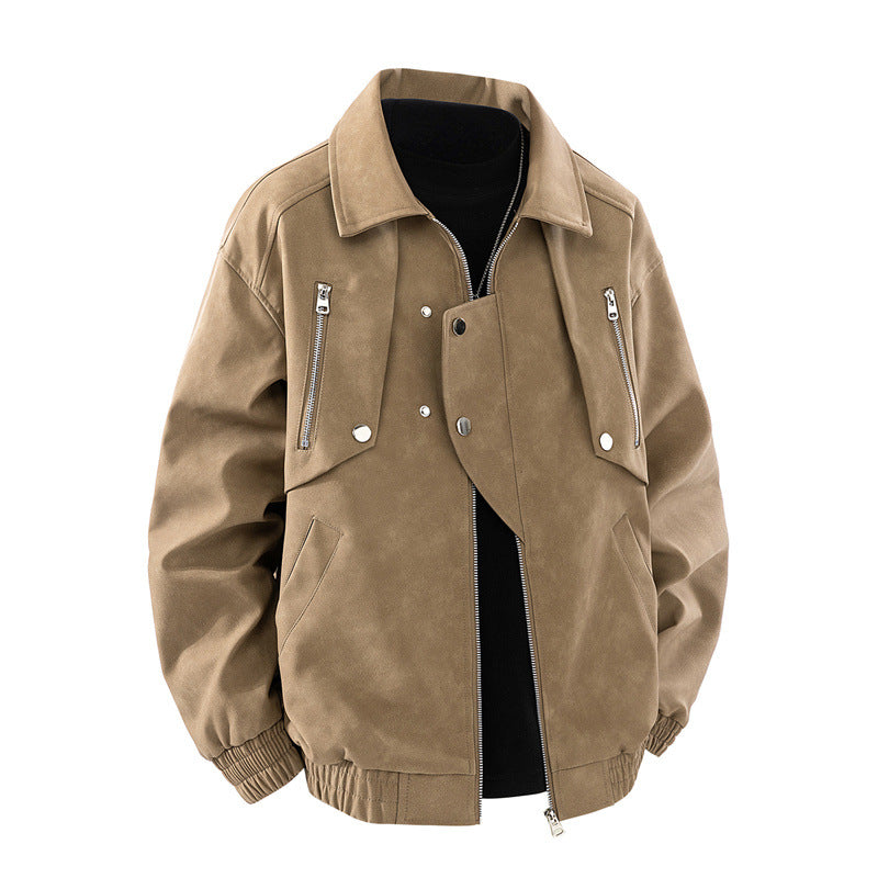 Men's Quilted Jacket with Practical Zip Pockets Lisslune