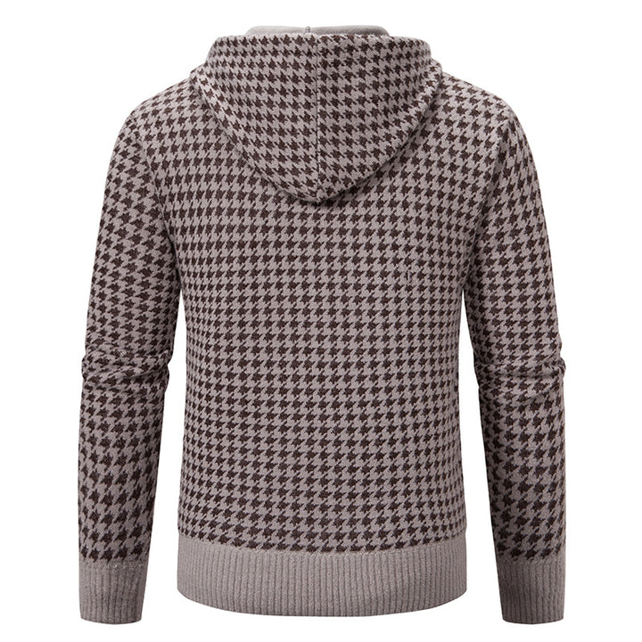 Men's elegant and comfortable cardigan with hood Lisslune