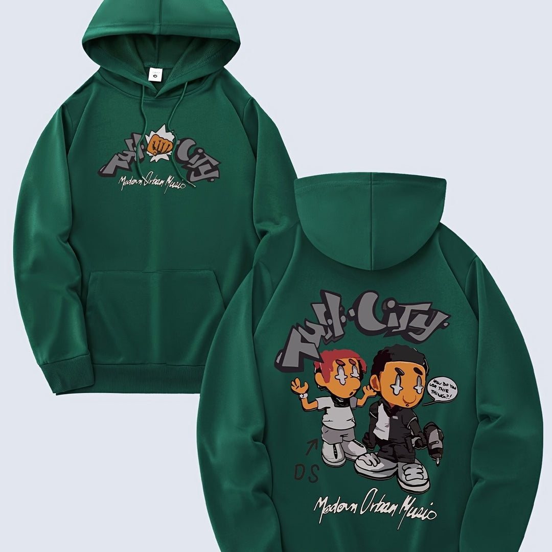 Women's hoodie with original comic design and artistic print Lisslune