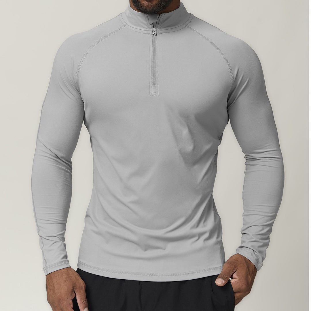 Men's Functional Long Sleeve Shirt with Zipper Lisslune