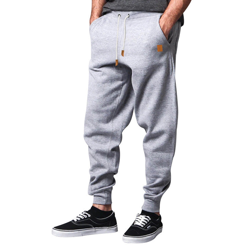 Men's Comfortable Casual Pants in Jogging Style with Drawstring and Elastic Waistband Lisslune