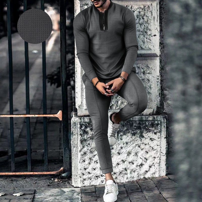 Men's functional shirt with modern zipper and ergonomic cut Lisslune