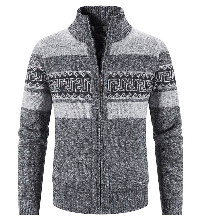 Men's cozy cardigan with zip collar Lisslune