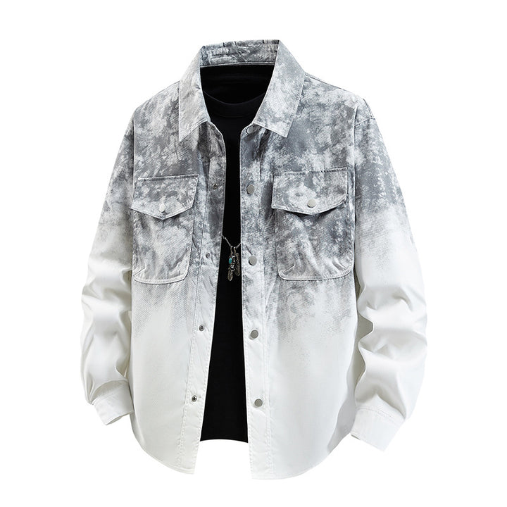 Men's Stylish Overshirt with Casual Gradient Lisslune