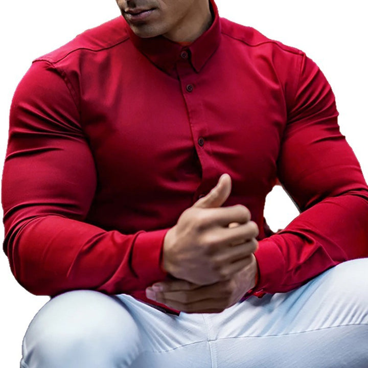 Men's Elegant Shirt with Slim Fit Lisslune