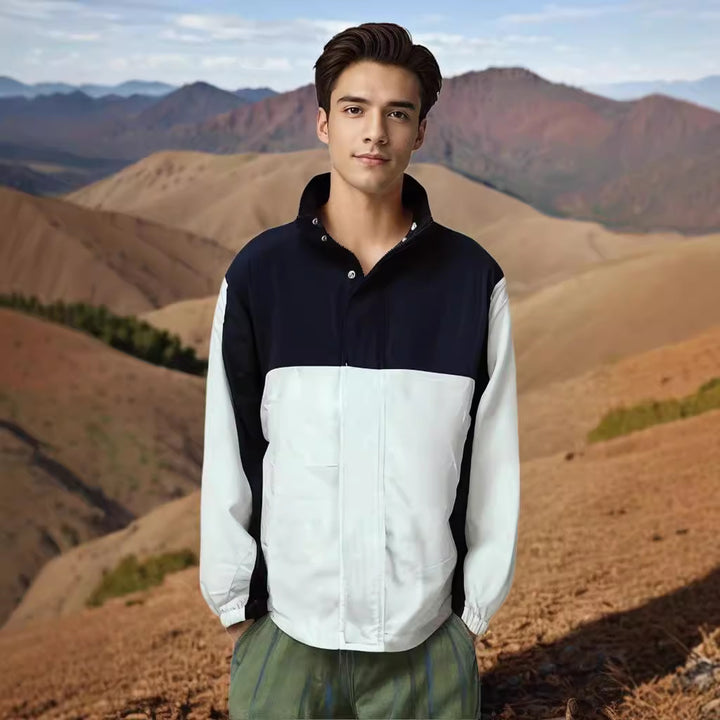 Men's lightweight hybrid jacket with practical pockets and sporty design Lisslune