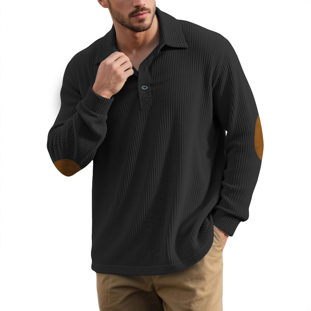 Men's Long Sleeve Polo Shirt Lisslune