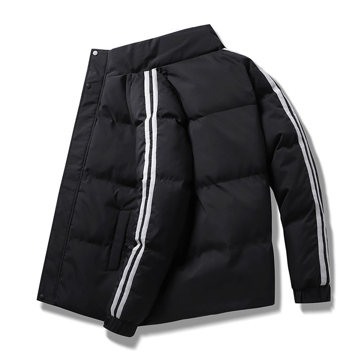 Men's Winter Quilted Jacket with Insulating Inner Lining and Adjustable Hood Lisslune