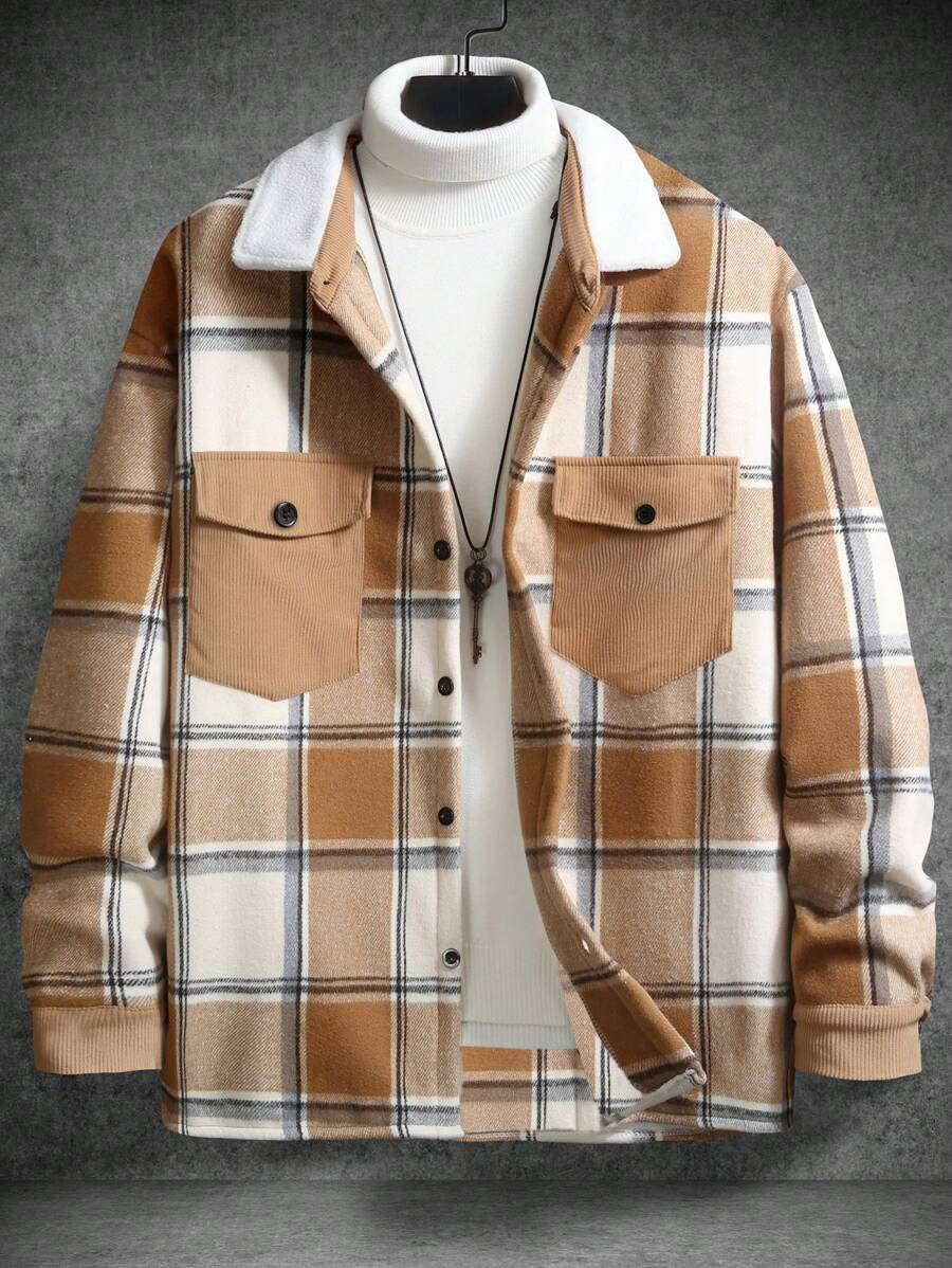 Men's Check Flannel Shirt Lisslune