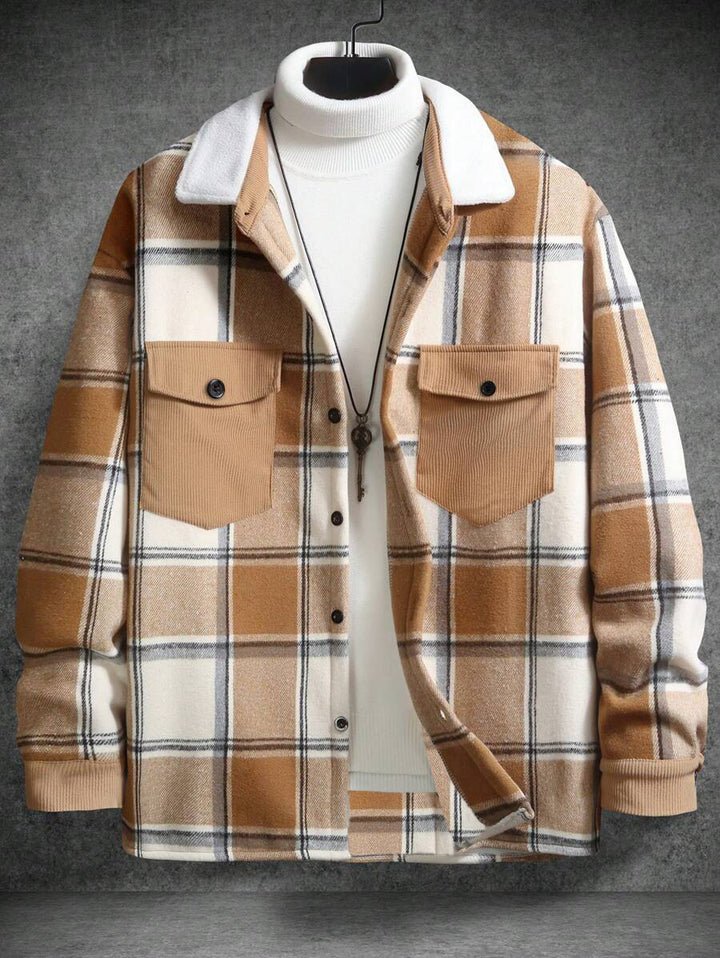 Men's Check Flannel Shirt Lisslune