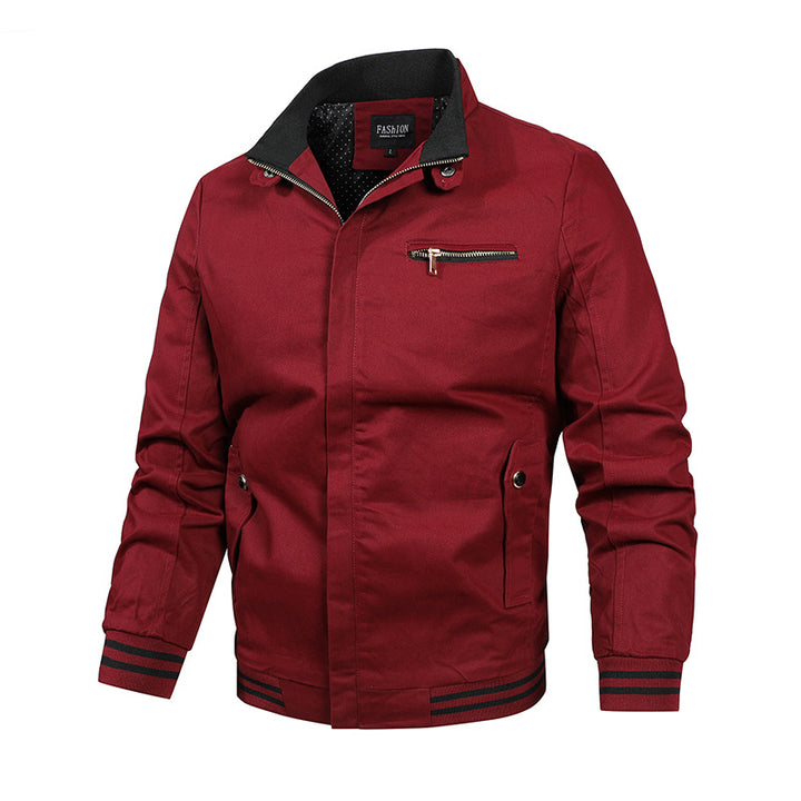 Men's Casual Transitional Jacket with Practical Zip Pockets Lisslune