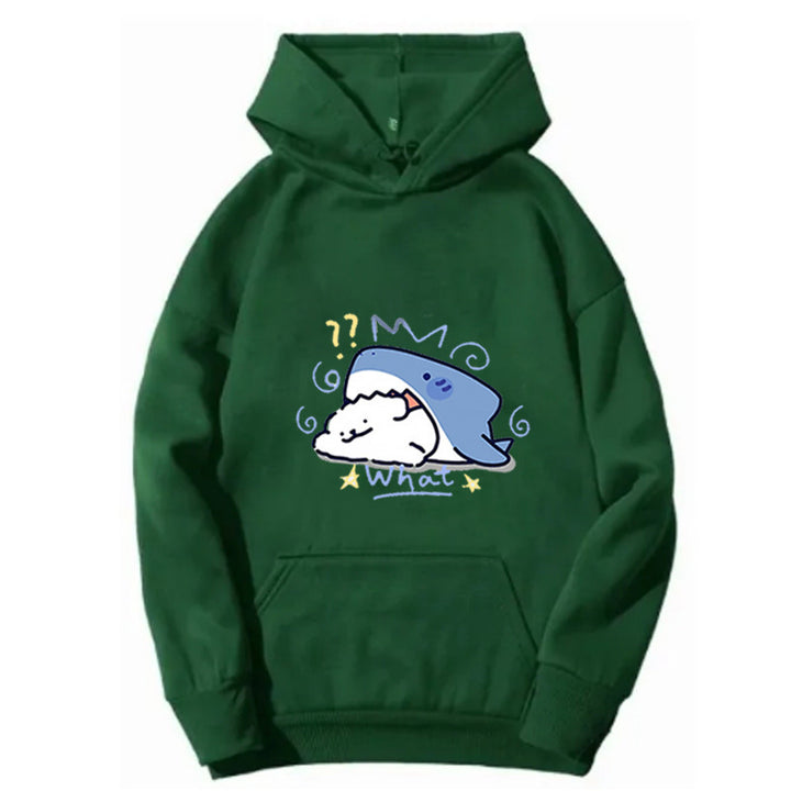 Women's hoodie with playful whale motif Lisslune
