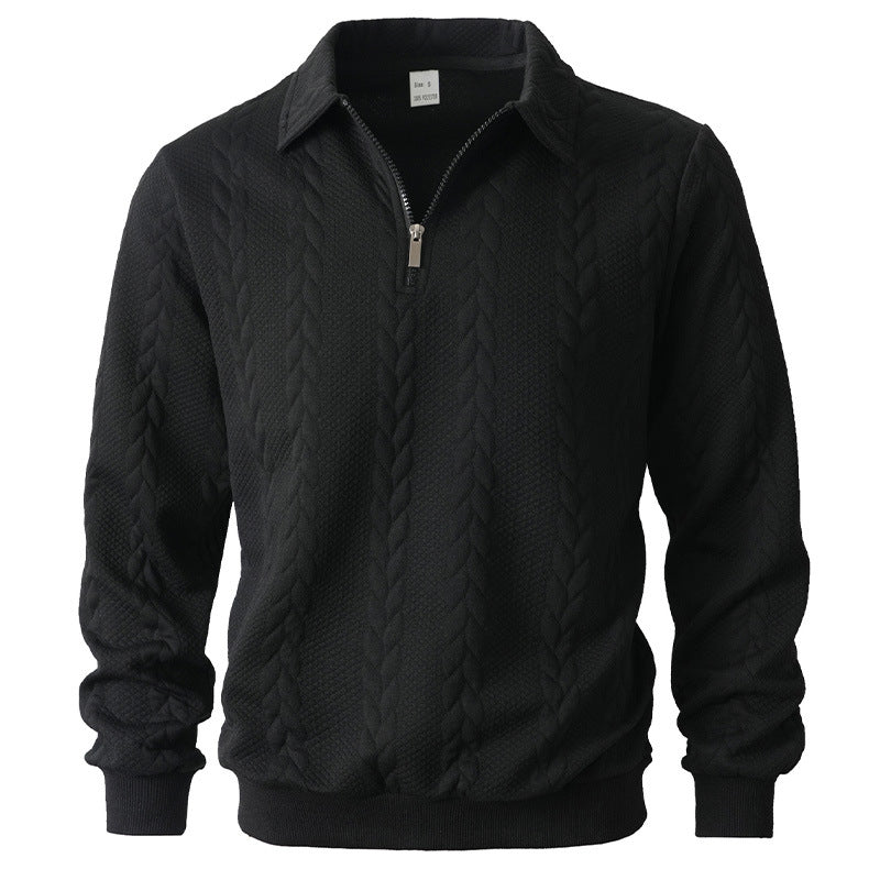 Men's elegant knitted sweater with zipper Lisslune