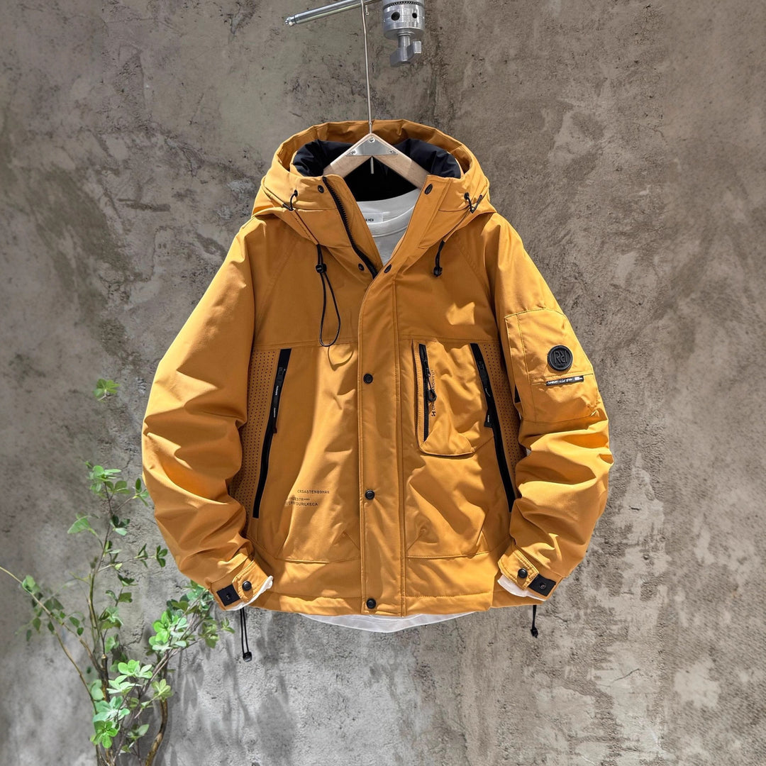 Men's Insulated Outdoor Jacket with Multifunctional Hood Lisslune