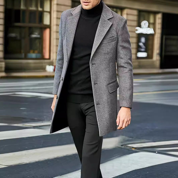 Men's elegant wool coat Lisslune