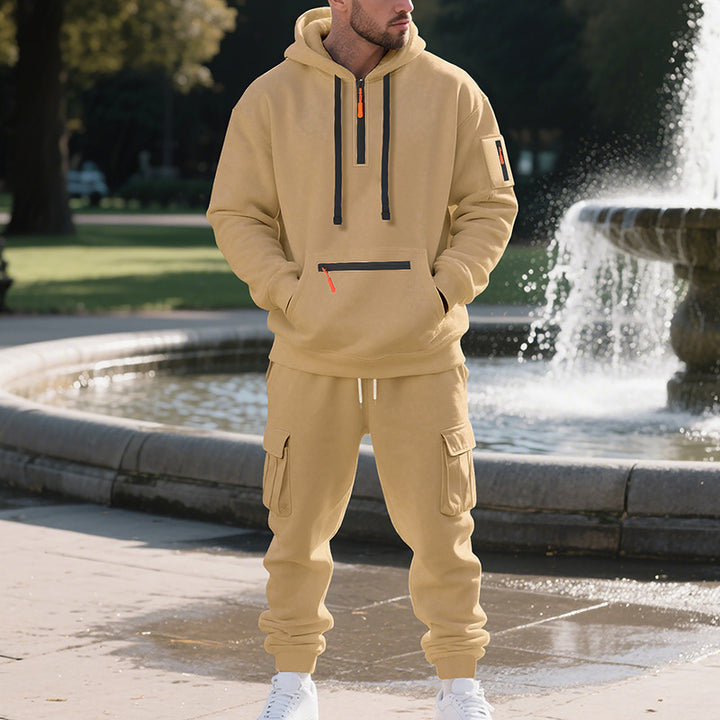 Men's sporty hoodie and cargo pants set Lisslune