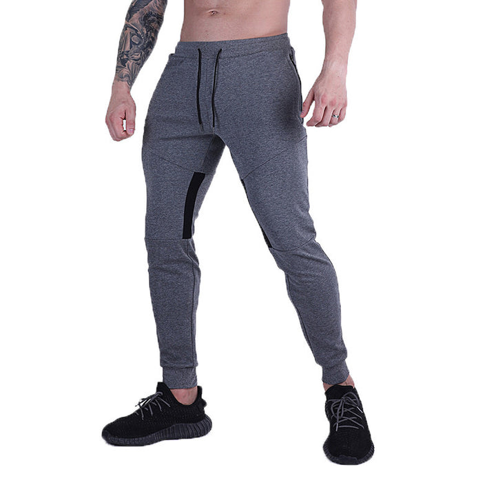 Men's fitness jogging pants with side zipper pockets and elastic waistband Lisslune