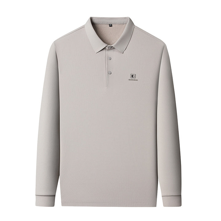 Men's elegant polo shirt with textured surface Lisslune