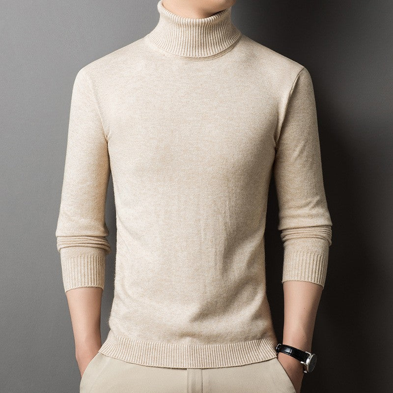 Men's fitted turtleneck sweater Lisslune