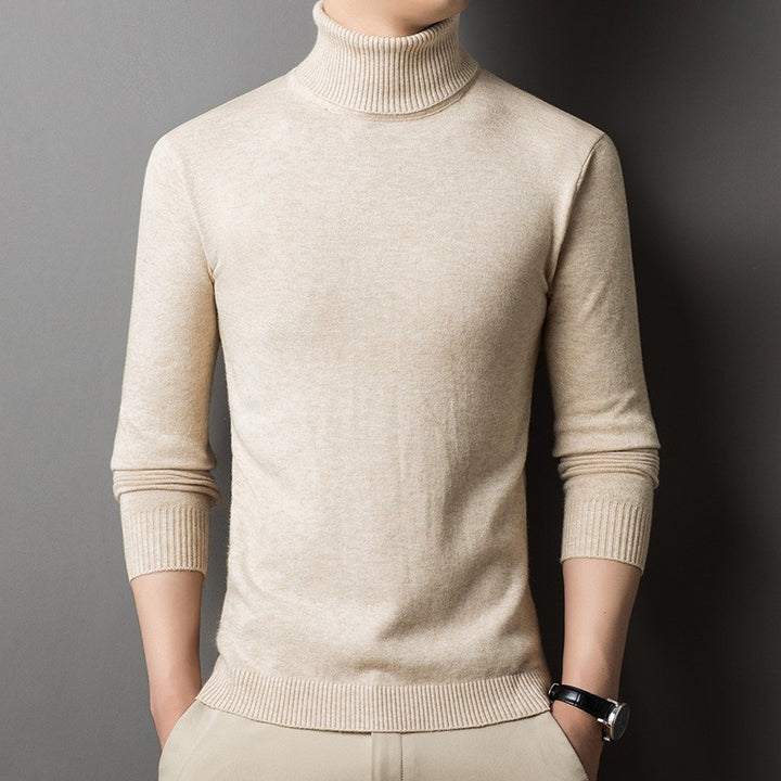 Men's fitted turtleneck sweater Lisslune