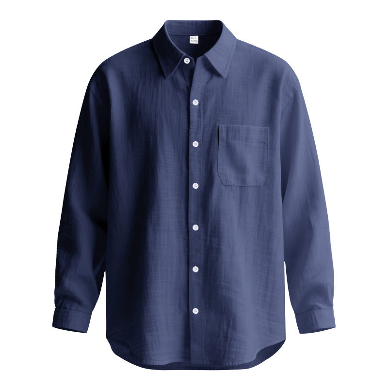 Men's Long Sleeve Shirt made of Breathable Fabric with Elegant Cut Lisslune