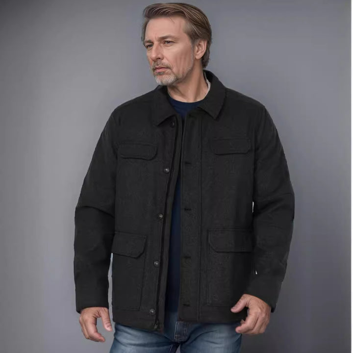 Men's fashionable jacket with practical pockets Lisslune