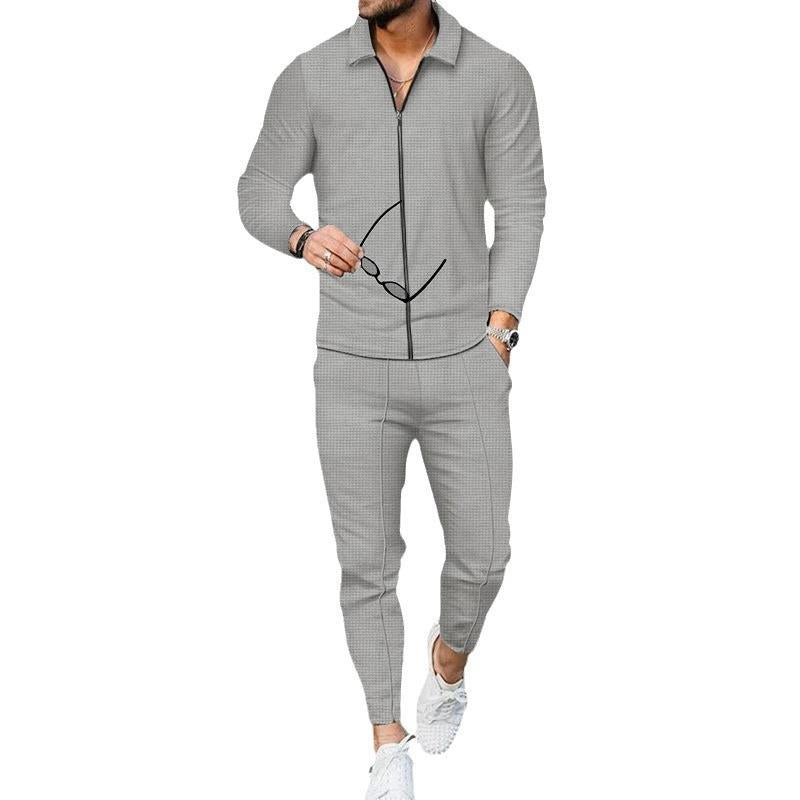 Men's sporty training overall with modern zipper and breathable inserts Lisslune
