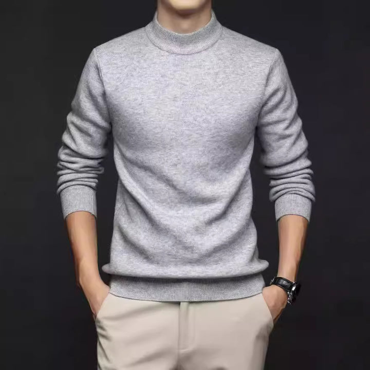 Men's fine turtleneck sweater made of high-quality cotton Lisslune