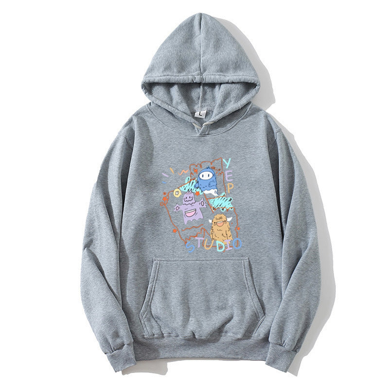 Women's hoodie with playful cartoon design Lisslune