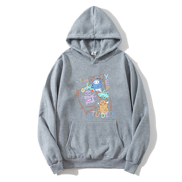 Women's hoodie with playful cartoon design Lisslune