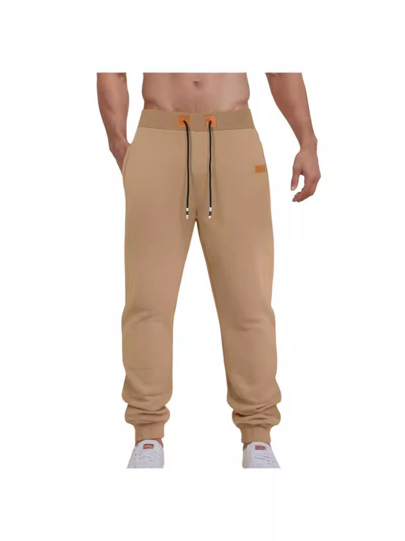 Men's Comfortable Jogging Pants with Adjustable Waist and Side Zipper Pockets Lisslune