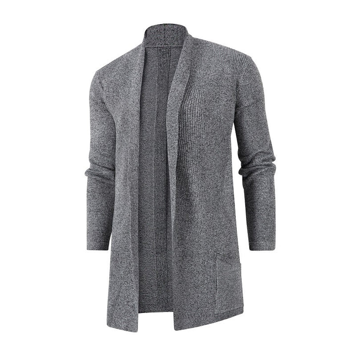 Men's cardigan with open cut and practical pockets Lisslune