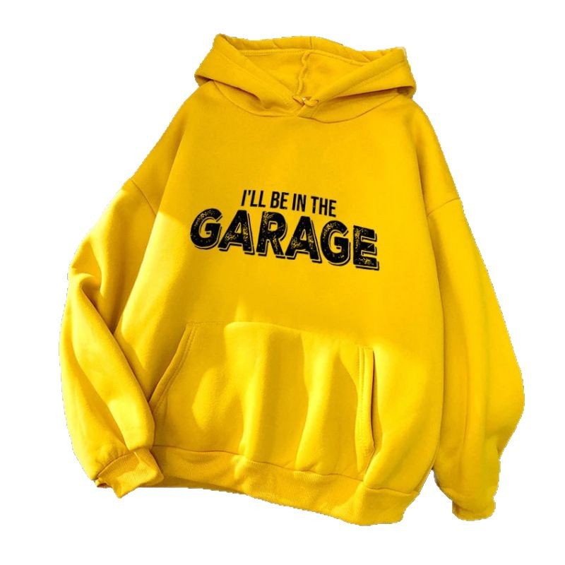 Womens Hoodie with Creative Garage Motif Lisslune