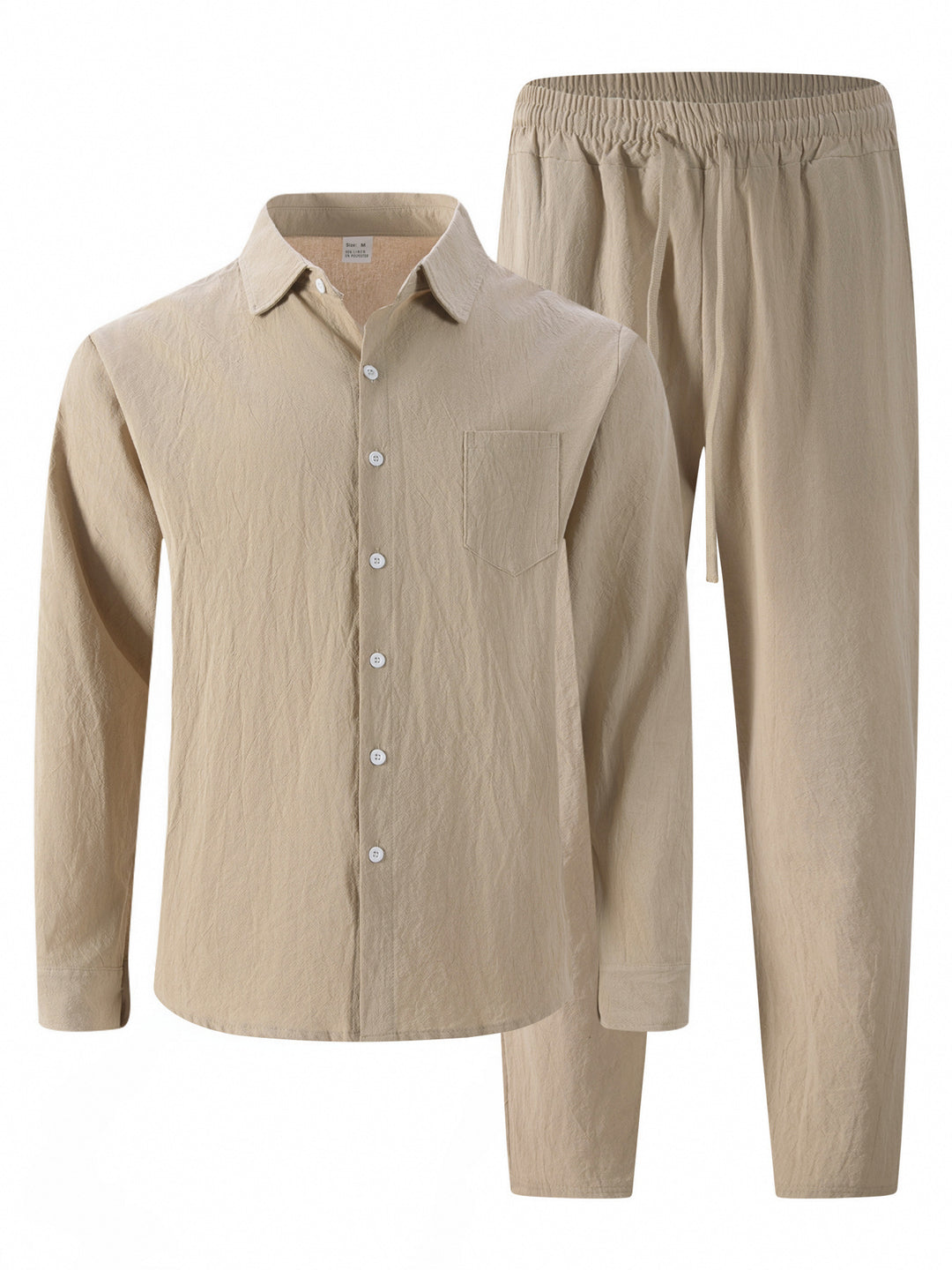 Men's casual pajamas set made of breathable material with elegant design Lisslune