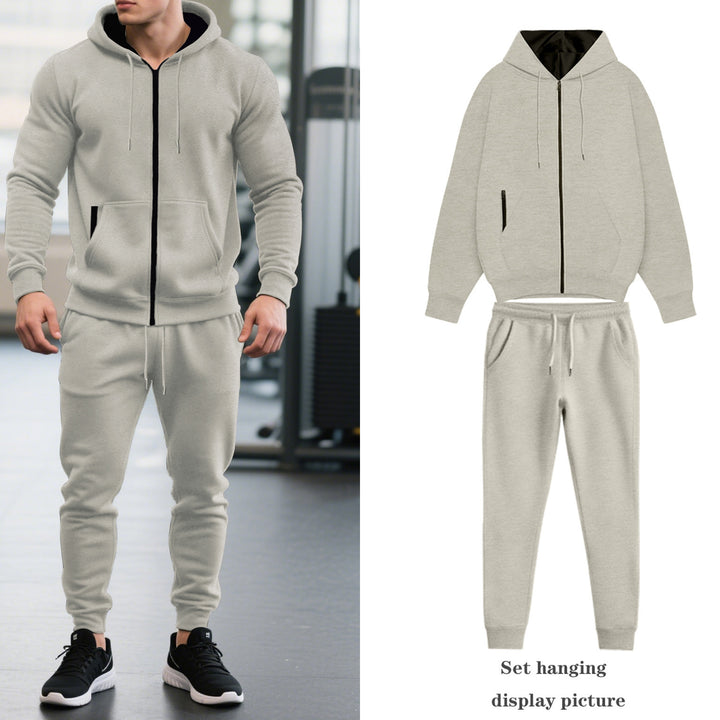 Men's tracksuit with hood and practical pockets Lisslune