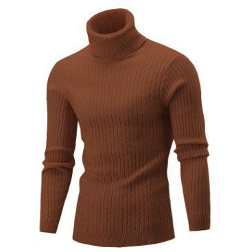 Men's fashionable turtleneck sweater made of fine knit Lisslune