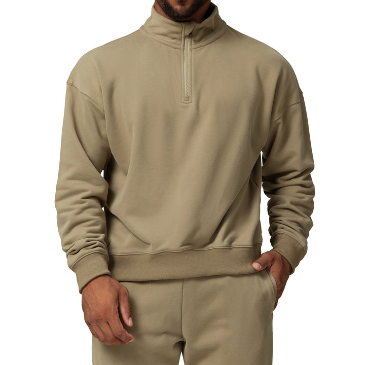 Men's Casual Sweater with Stand-Up Collar Lisslune
