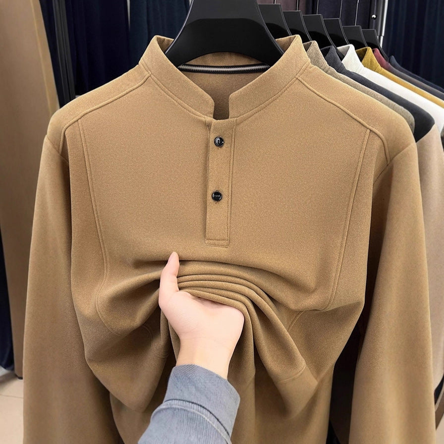 Men's casual long sleeve shirt with button closure Lisslune