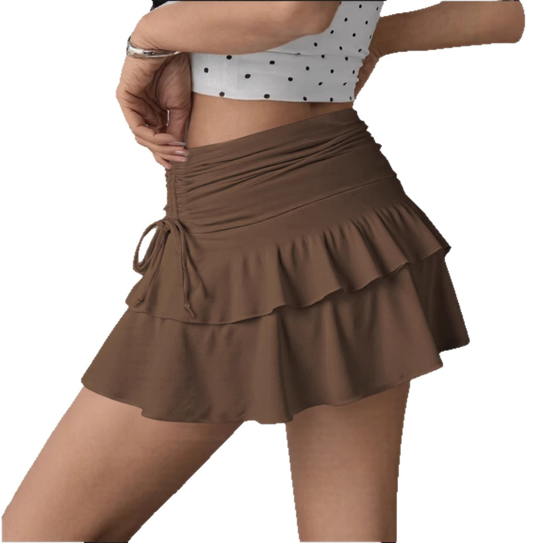 Damen Rüschenshorts mit verstellbarem Bund Lisslune