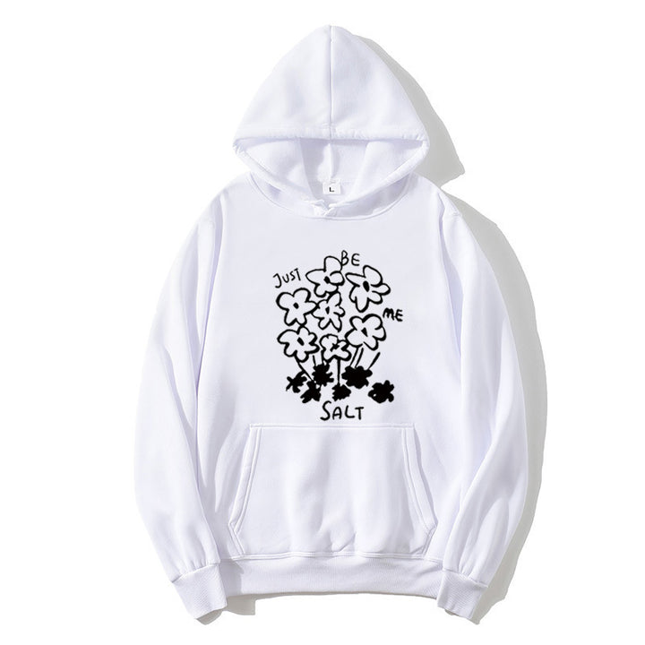 Women's hoodie with artistic floral motif Lisslune