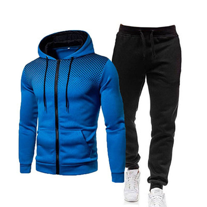 Men's sporty hoodie and jogging pants set with breathable technology Lisslune
