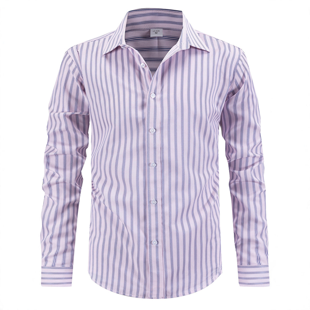 Men's modern patterned long sleeve shirt Lisslune