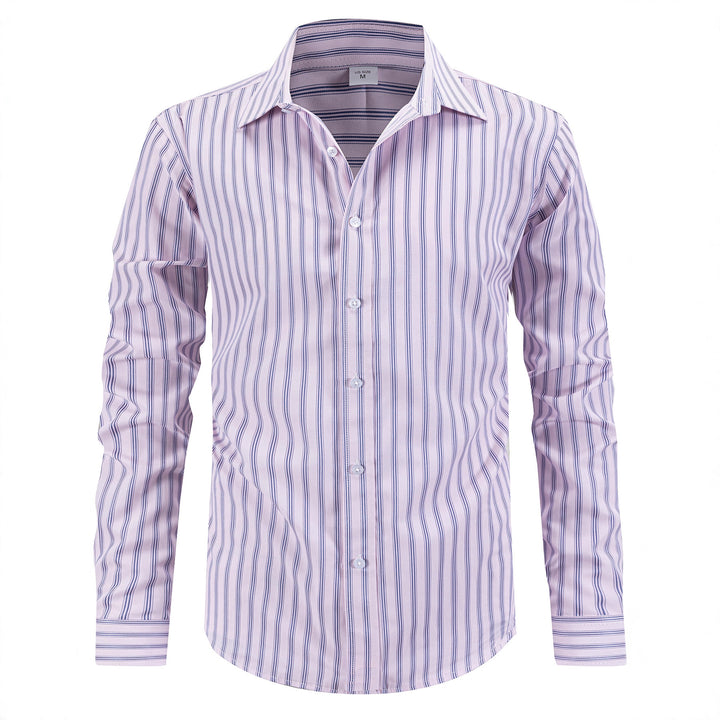 Men's modern patterned long sleeve shirt Lisslune