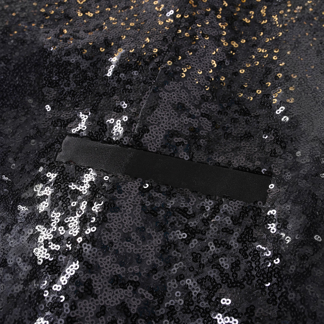 Men's Shimmering Sequin Vest Lisslune