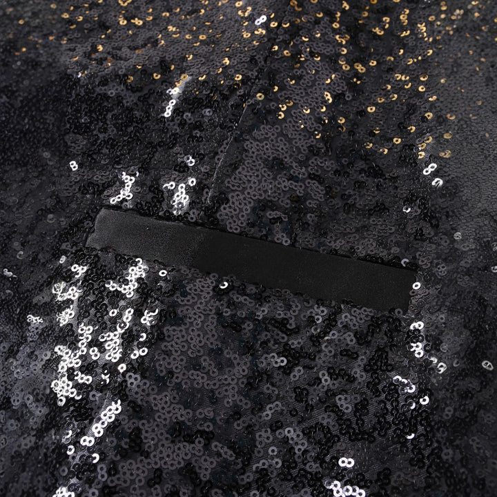 Men's Shimmering Sequin Vest Lisslune